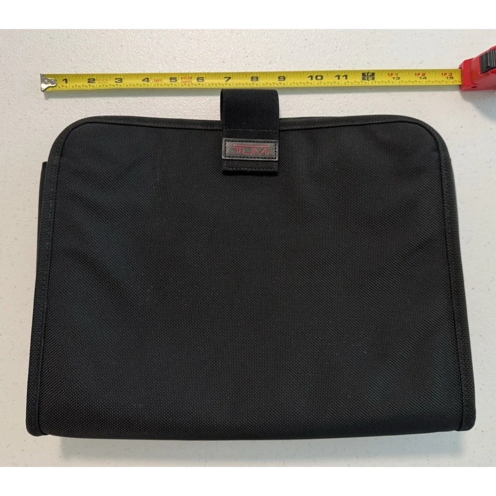 Tumi Elements Black Ballistic Nylon Leather Trim Briefcas Laptop Sleeve&Mini Bag